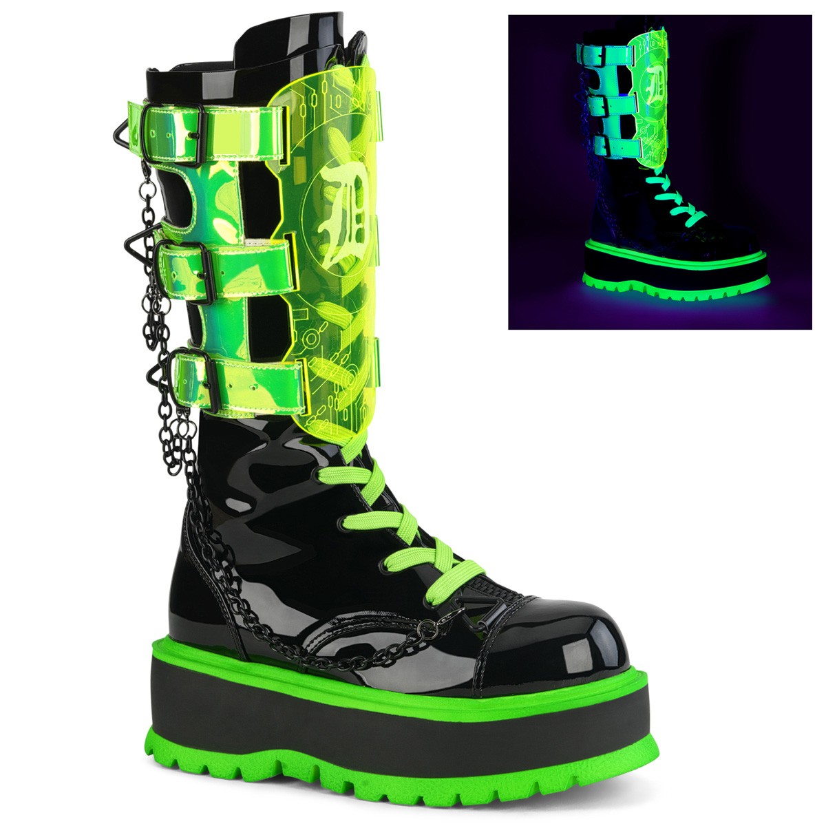 cyberpunk platform boots