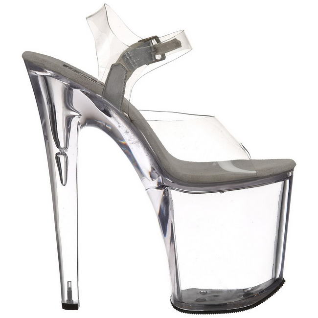 Amazon.com | NBUUNBU Chunky Heels for Women Clear Platform Heels Sexy Block  High Heels Sandals Square Toe Open Toe Transparent Strap Comfortable Dress  Shoes Slip on Mules | Shoes