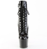 ADORE-1020BLG 18 cm pleaser hjhlede boots glitter sorte