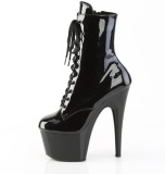 ADORE-1020BLG 18 cm pleaser hjhlede boots glitter sorte