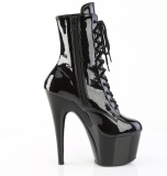 ADORE-1020BLG 18 cm pleaser hjhlede boots glitter sorte