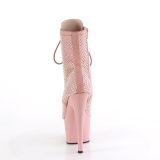 ADORE-1020RM 18 cm pleaser hjhlede boots strass rosa