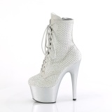 ADORE-1020RM 18 cm pleaser hjhlede boots strass slv