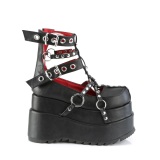 Black 11,5 cm BEAR-28 emo platform maryjane shoes with buckles