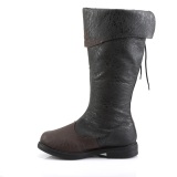 CAPTAIN-110 brown captain boots cosplay mens pirate boots musketeer