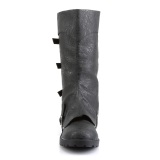 GOTHAM-105 halloween black captain boots cosplay mens boots with buckles