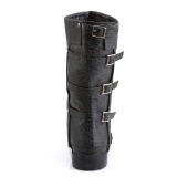 GOTHAM-105 halloween black captain boots cosplay mens boots with buckles