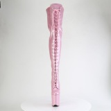 Glitter 20 cm FLAMINGO-3020GP Rosa lrlange stvler hje hle med snrebnd