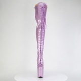 Glitter 20 cm FLAMINGO-3020GP lilla lrlange stvler hje hle med snrebnd