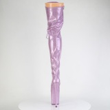 Glitter 20 cm FLAMINGO-3020GP lilla lrlange stvler hje hle med snrebnd