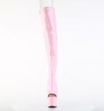 Hologram snrestvler 18 cm ADORE-3019HWR rosa overknee stvler med snrebnd