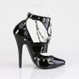 Lakpumps 15 cm DOMINA-118 stiletto spidse pumps med stiletter hle