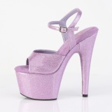 Lilla 18 cm ADORE-709GP glitter plateau sandaler sko