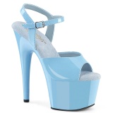 Lysebl 18 cm ADORE-709 pleaser plateau sandaler hje hle