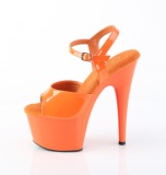 Orange 18 cm ADORE-709 pleaser plateau sandaler hje hle