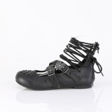 Sort DAISY-11 gothic mary jane damesko ballerina med flade hle