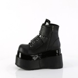 Vegan 11,5 cm BEAR-104 emo wedge ankelstvler - plateauboots med spnde