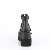 Vegan 11,5 cm SHAKER-62 demoniacult alternativ kilehl boots plateau sort