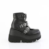 Vegan 11,5 cm SHAKER-62 demoniacult alternativ kilehl boots plateau sort