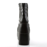 Vegan 18 cm STACK-201 mnd ankelstvler cyberpunk ankel boots ekstrem plateau