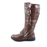 WALKER-130 brown captain boots cosplay halloween mens boots